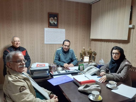 جلسه مدرسه شطرنج نوین  با هییت شطرنج تهران